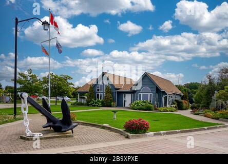 Hafen und Hafengebiet von Meaford, Ontario, Kanada, Nordamerika Stockfoto