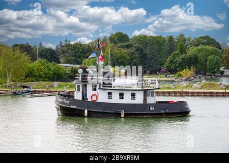 Hafen und Hafengebiet von Meaford, Ontario, Kanada, Nordamerika Stockfoto