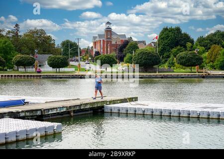 Hafen und Hafengebiet von Meaford, Ontario, Kanada, Nordamerika Stockfoto