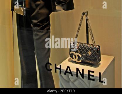 Chanel Boutique, Roma, Italien Stockfoto