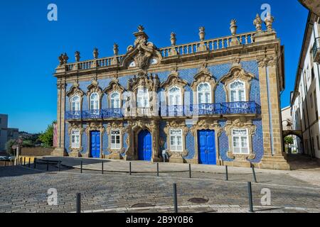 Palacio do Raio, Raio Palace oder Haus der Mexikaner, Front façade, Braga, Minho, Portugal Stockfoto