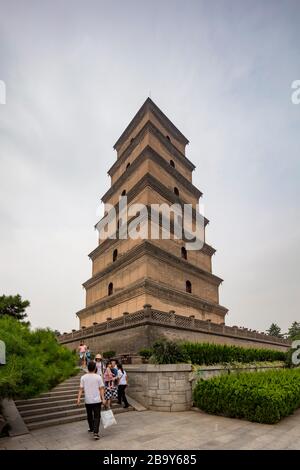 Grand Wild Goose Pagode, Xian, China Stockfoto