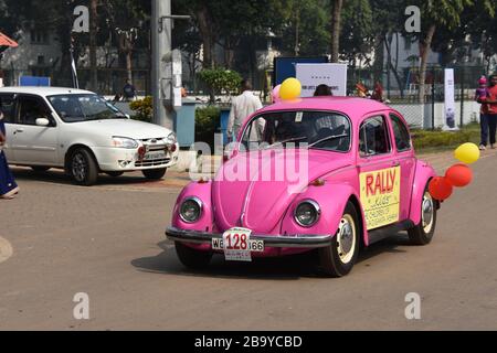 1970 Volkswagen Käfer VW 1300 mit 1285 ccm und 4-Zylinder-Motor. Indien WB 20 5366. Stockfoto