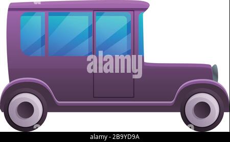 Gangster Old Car Ikone. Cartoon der Gangster Old Car Vector Icon für Web-Design isoliert auf weißem Hintergrund Stock Vektor