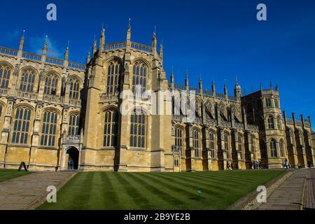 St. George's Chapel, Windsor Castle, Großbritannien Stockfoto