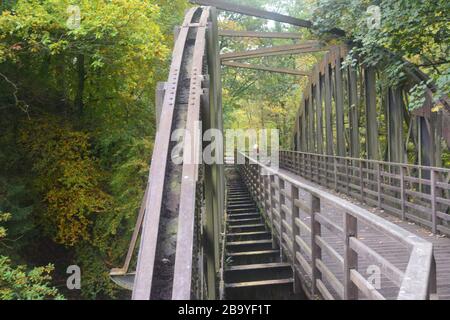 Eisenbahnbrücke an der Bahnstrecke Penrith nach Keswick Stockfoto