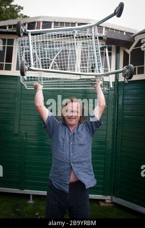 Hugh Fearnley-Whittingstall, Koch, beim Edinburgh International Book Festival, Edinburgh, Schottland, August 2003. Stockfoto