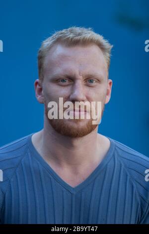 Kevin McKidd, auf dem Edinburgh International Film Festival, Edinburgh, Schottland, August 2003. Stockfoto