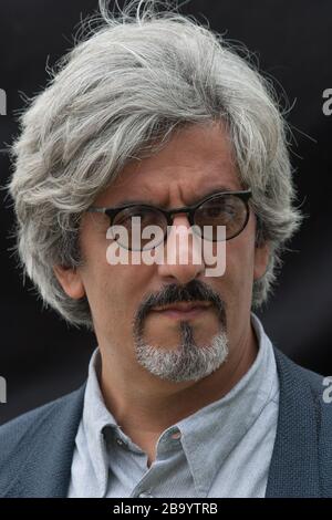 David Reiff, Schriftsteller und Kriegskommentator, Sohn von Susan Sontag, auf dem Edinburgh International Book Festival, Edinburgh, Schottland, August 2003. Stockfoto