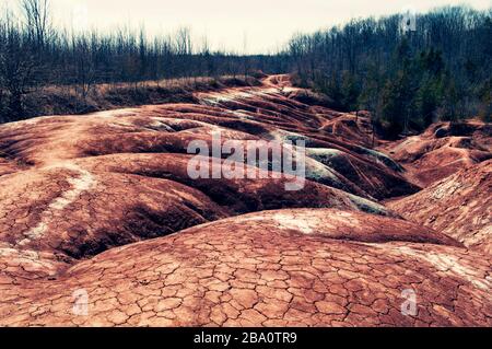 Cheltenham Badlands, Caledon, Ontario, Kanada Stockfoto