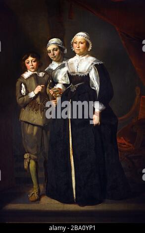 Porträt von zwei Frauen und einem Jungen 1632 Thomas Hendricksz de Keyser 1596-1667 Niederländisch die Niederlande Stockfoto