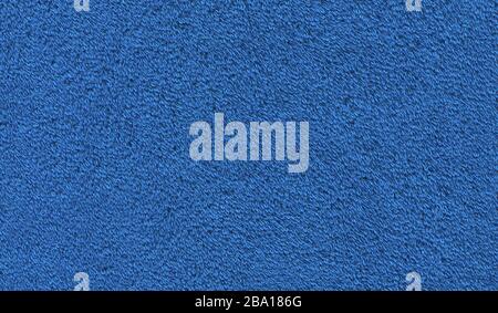 Hintergrund der Oberfläche der blauen Handtuch. Raue blaue Handtuchstruktur. Großformatbanner Stockfoto
