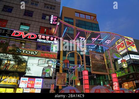 BIFF Square, Nampo District, Busan, Südkorea, Asien Stockfoto
