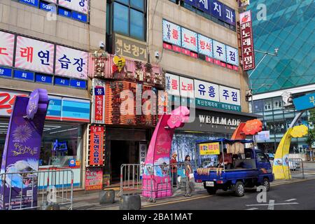 Fisch Markt, Nampo Bezirk, Busan, Südkorea, Asien Stockfoto