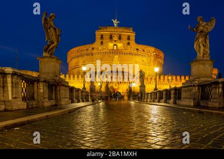 Engelsburg, wunderschönes Nachmittaglicht. Rom, Italien Stockfoto