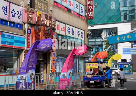 Fisch Markt, Nampo Bezirk, Busan, Südkorea, Asien Stockfoto