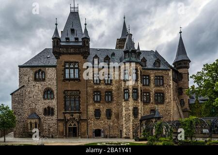 Schloss Wernigerode im Harz Stockfoto