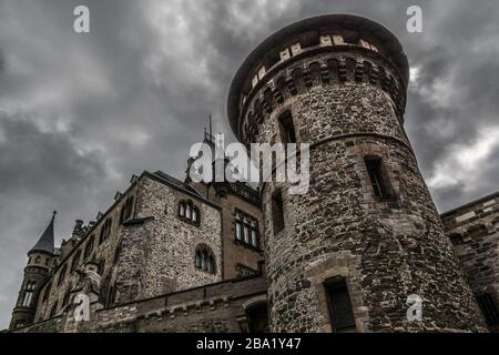 Schloss Wernigerode im Harz Stockfoto