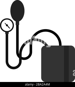 Symbol für isoliertes Sphygmomanometer Stock Vektor