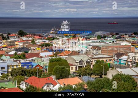 Blick Auf Die Punta Arena Stockfoto