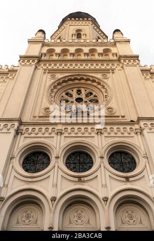 Die alte Synagoge in Kecskemet, Ungarn. Stockfoto