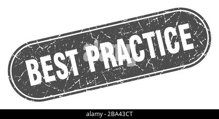 Best-Practice-Zeichen. Best Practice grunge Black Stempel. Etikett Stock Vektor