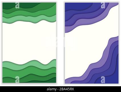 Legen Sie fest, ob die Form des Papiers 3D-abstraktes Banner, Poster und Geschenkgutschein-Konzept Vektorgrafiken für Websites geschnitten werden. Designlayout für Business-Präsentation, fl Stock Vektor