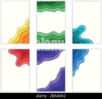 Legen Sie fest, ob die Form des Papiers 3D-abstraktes Banner, Poster und Geschenkgutschein-Konzept Vektorgrafiken für Websites geschnitten werden. Designlayout für Business-Präsentation, fl Stock Vektor