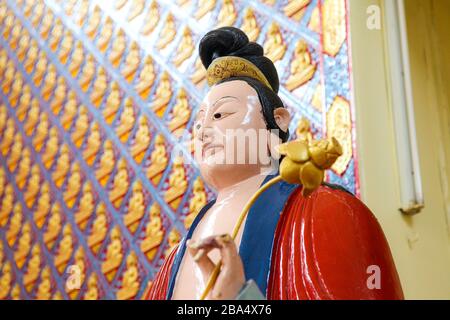 Wat Chaiya Mangkalaram ist eine thailändische buddhistische Tempel in Georgetown, Penang, Malaysia, ist berühmt für seine großen liegenden Buddha. Stockfoto