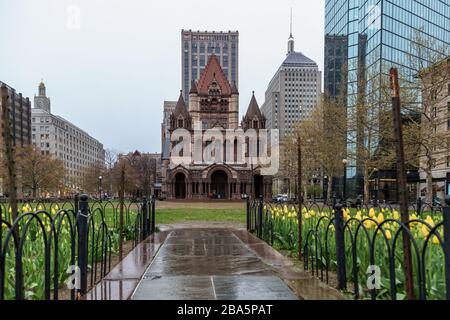 Ein Nachmittag des Springtime in Boston, Massachusetts Stockfoto