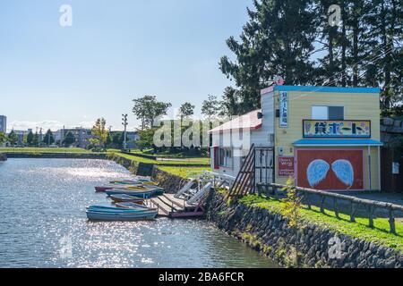 Goryokaku Park, EIN von Sternen geformter Fort-Park in der Stadt Hakodate, Hokkaido, Japan Stockfoto