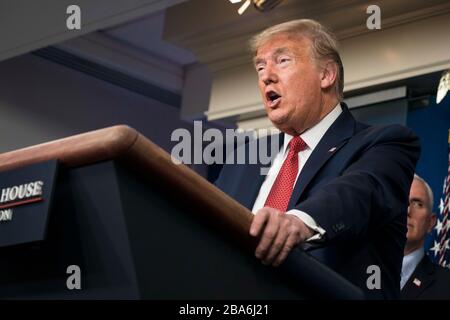 Washington DC, USA. März 2020. US-Präsident Donald J. Credit: MediaPunch Inc/Alamy Live News Stockfoto