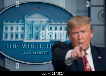 Washington DC, USA. März 2020. US-Präsident Donald J. Credit: MediaPunch Inc/Alamy Live News Stockfoto