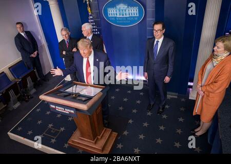Washington DC, USA. März 2020. US-Präsident Donald J. Credit: MediaPunch Inc/Alamy Live News Stockfoto