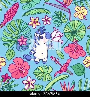 Vector CUTE Seamless Pattern für Kinder Stock Vektor