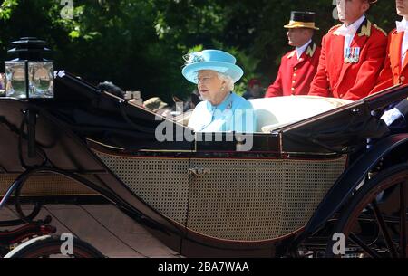 09. Juni 2018 - London, England, Großbritannien - Trooping of the Color 2018 Photo Shows: Queen Elizabeth II Stockfoto