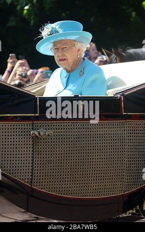 09. Juni 2018 - London, England, Großbritannien - Trooping of the Color 2018 Photo Shows: Queen Elizabeth II Stockfoto