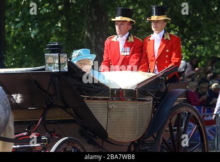 09. Juni 2018 - London, England, Großbritannien - Trooping of the Color 2018 Photo Shows: Queen Elizabeth II Stockfoto