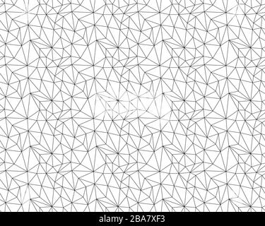 Nahtloser Vektorhintergrund aus Zellen, Dreiecken. Unregelmäßige Mosaikkulisse. Stockfoto