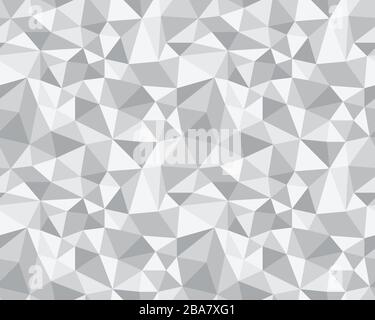 Nahtloser Vektorhintergrund aus Zellen, Dreiecken. Unregelmäßige Mosaikkulisse. Stockfoto