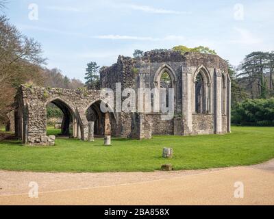 Margam, Neath Port Talbot Wales Großbritannien 6. April 2019 Margam Country Park, The Chapter House Stockfoto