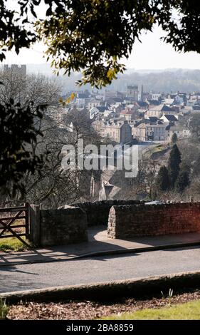 Richmond, North Yorkshire, Großbritannien. 27/2/2019. Foto: Stuart Boulton. Stockfoto