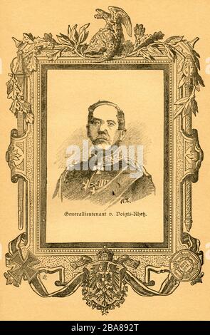 Europa, Deutschland, Niedersachsen, Seesen, Konstantin Bernhard von Voigts-Rhetz, preißischer General der Infantrie, Porträt, aktiv aus: ' der Krieg zwischen Frankreich und Deutschland in den Jahren 1870-1871 ', von J. Scheibert, Verlag von W. Pauli-Nachrücker ( H. Jerosch ), Berlin, im Jahre 1895 . / Europa, Deutschland, Niedersachsen, Seesen, Konstantin Bernhard von Voigts-Rhetz, preussischer General der Infanterie, Bild von: ' der Krieg zwischen Frankreich und Deutschland in den Jahren 1870-1871 ', von J. Scheibert, Verlag W. Paulis Nachfolger ( H. Jerosch ), Berlin, im Jahre 1895 . Stockfoto