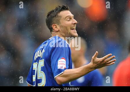 David Nugent von Leicester City feiert sein zweites Tor Stockfoto