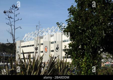 Allgemeiner Blick auf das Liberty Stadium, Heimstadion von Swansea City Stockfoto