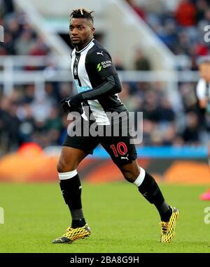 Allan Saint-Maximin von Newcastle United in Aktion Stockfoto