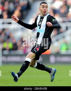 Miguel Almiron von Newcastle United in Aktion Stockfoto