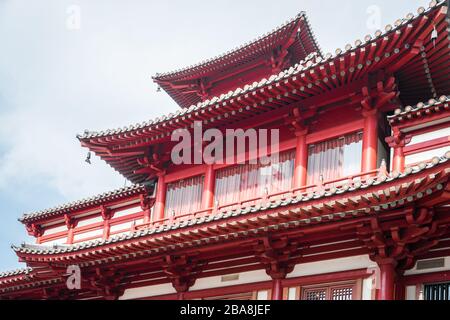 CHINATOWN/Singapur, 28. Apr 2018 - Architektur des berühmten BUDDHA ZAHNS TEMPEL UND MUSEUM Stockfoto