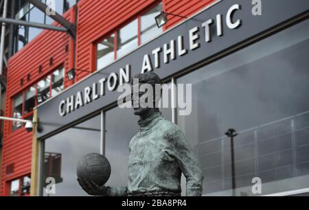 Ein allgemeiner Blick auf das Valley, die Heimat von Charton Athletic, vor dem Spiel Stockfoto