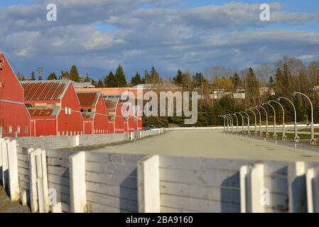 25. März 2020 - Surrey, B.C., Kanada - Fraser Downs Racetrack wird im Elements Casino als inaktiv angesehen. Alle Casinos in der Provinz BC wurden am 16. März von den Provinzgesundheitsbehörden während der COVID-19-Pandemie geschlossen. Foto von Adrian Brown/Sipa USA Stockfoto